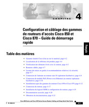 Cisco 850 Série Guide De Démarrage Rapide