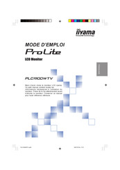 Iiyama ProLite PLC1900WTV Mode D'emploi