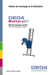 GEDA Battery Ladder Lift Notice De Montage Et D'utilisation