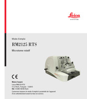 Leica RM2125 RTS Mode D'emploi
