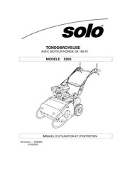 Solo 526S Manuel D'utilisation Et D'entretien