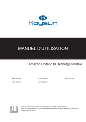 Kaysun Amazon Unitario III KMF-280DN4 Manuel D'utilisation