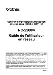 Brother NC-2200W Guide De L'utilisateur