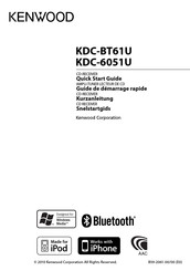 Kenwood KDC-6051U Guide De Démarrage Rapide