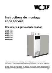 Wolf MGK-300 Instructions De Montage Et De Service