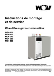 Wolf MGK-170 Instructions De Montage Et De Service