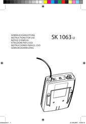 Sennheiser SK 1063-u Notice D'emploi