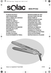 SOLAC PP7252 Mode D'emploi