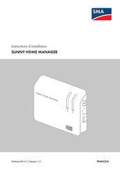Sma SUNNY HOME MANAGER Instructions D'installation