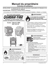 Quadra-Fire 43ST-ACC-B Manuel Du Propriétaire, Entretien Et Utilisation
