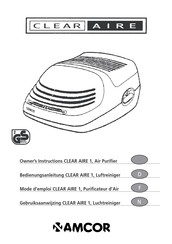 Amcor CLEAR AIRE 1 Mode D'emploi