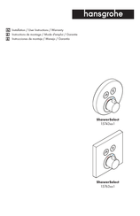 Hansgrohe ShowerSelect 15763 1 Série Instructions De Montage / Mode D'emploi / Garantie