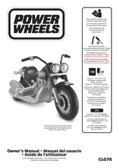 Power Wheels CLG78 Guide De L'utilisateur