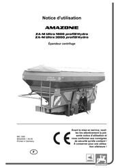 Amazone ZA-M Ultra 1800 Notice D'utilisation