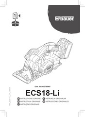 Erbauer ECS18-Li Instructions D'origine