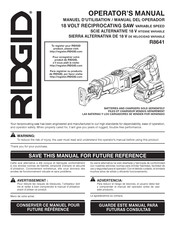 RIDGID R8641 Manuel D'utilisation