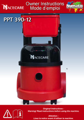 Numatic Nacecare PPT 390-12 Mode D'emploi