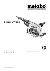 Metabo T 24-230 MVT CED Mode D'emploi