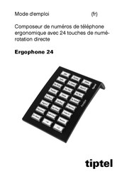 TIPTEL Ergophone 24 Mode D'emploi