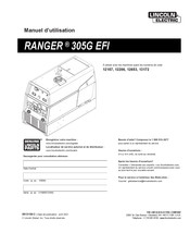 Lincoln Electric RANGER 305G EFI Manuel D'utilisation