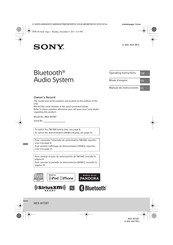 Sony MEX-M70BT Mode D'emploi