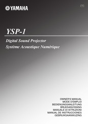 Yamaha YSP-1 Mode D'emploi