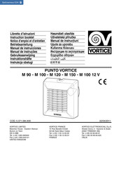 Vortice Punto M 100 12V Notice D'emploi Et D'entretien