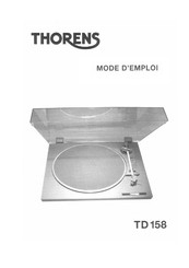 Thorens TD 158 Mode D'emploi