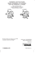 Kohler K-11748-KS-NA Guide D'installation Et D'entretien