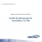 SonicWALL TZ 180 Guide De Démarrage