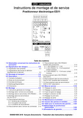 ARMATUREN ES11 Instructions De Montage Et De Service