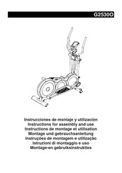 BH FITNESS G2530O Instructions De Montage Et Utilisation