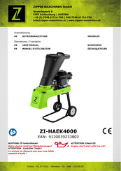 Zipper Maschinen ZI-HAEK4000 Manuel D'utilisation