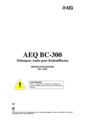 AEQ BC-300 Notice D'utilisation