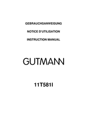 GUTMANN 11T581I Mode D'emploi