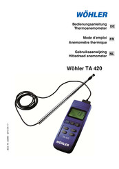 Wohler TA 420 Mode D'emploi