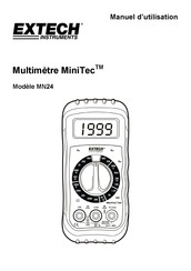 Extech Instruments MiniTec MN24 Manuel D'utilisation