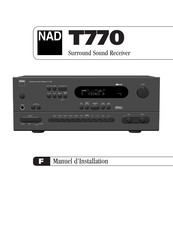 NAD T770 Manuel D'installation