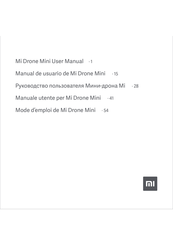 Xiaomi Mi Drone Mini Mode D'emploi