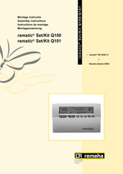 REMEHA rematic Set/Kit Q100 Instructions De Montage