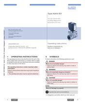 Burkert 6203 EV Manuel D'utilisation