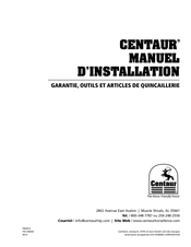 Centaur 381050 Manuel D'installation