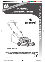 Greatland TZ40PB-99 Manuel D'instructions