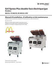 Welbilt Garland M-3PX Manuel D'installation, D'utilisation Et De Maintenance