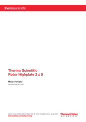 Thermo Fisher Scientific Thermo Scientific Highplate 2 x 5 Mode D'emploi
