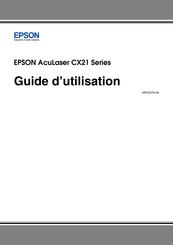 Epson Aculaser CX21 Série Guide D'utilisation