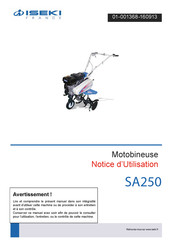 Iseki SA250 Notice D'utilisation