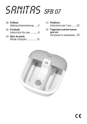 Sanitas SFB 07 Mode D'emploi