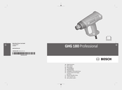 Bosch GHG 180 Professional Notice Originale