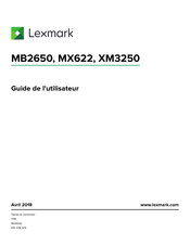 Lexmark XM3250 Guide De L'utilisateur